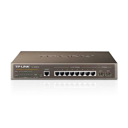 TP-LINK Network JetStream 8-Port Gigabit L2 Lite Managed Switch with 2 SFP Slots TL-SG3210